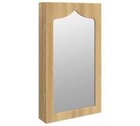 vidaXL Armoire à Bijoux avec Miroir Murale 37,5x10x67 cm, Armoire à Bijoux, Organisateur de Bijoux, Armoire à Bijoux avec Miroir, Miroir de Rangement