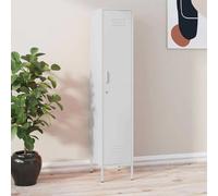 vidaXL Armoire à casiers - Acier Blanc