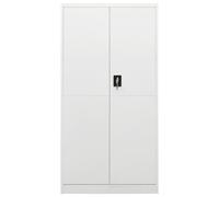 vidaXL Armoire à casiers Blanc 90x40x180 cm Acier