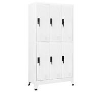 VidaXL Armoire à Casiers Blanc 90x45x180 cm