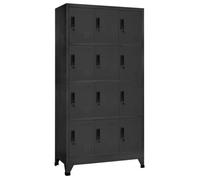 vidaXL Armoire à casiers Anthracite 90x45x180 cm Acier