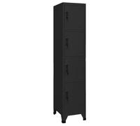 vidaXL Armoire à casiers 38x45x180 cm - Noir