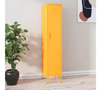 vidaXL Armoire à casiers - Jaune moutarde