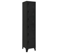 vidaXL Armoire à casiers Noir 38x40x180 cm Acier