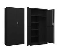 vidaXL Armoire à casiers Noir 90x40x180 cm Acier