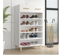 vidaXL Armoire à Chaussures Range-Chaussures Armoire de Rangemente Meuble à Chaussures Entrée Couloir Salon Blanc 60x35x105 cm Bois d'Ingénierie