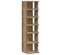 vidaXL Armoire à Chaussures chêne Artisanal Bois d'ingénierie, Armoire de Rangement de Chaussures, Support à Chaussures, unité de Rangement de Chaussures
