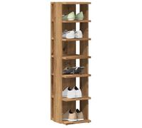 vidaXL Armoire à Chaussures chêne Artisanal Bois d'ingénierie, Armoire de Rangement de Chaussures, Support à Chaussures, unité de Rangement de Chaussures