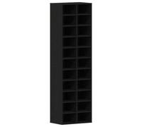 vidaXL Armoire à Chaussures chêne Noir 54x34x183 cm Bois d'ingénierie, Rangement de Chaussures, Armoire de Rangement de Chaussures, Organisateur de Chaussures