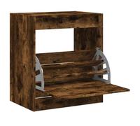vidaXL Armoire à Chaussures, Étagère à Chaussures avec Tiroir, Meuble à Chaussures avec Rangement Entrée Couloir, Chêne Fumé Bois d'Ingénierie