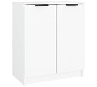 vidaXL Armoire à Chaussures Étagère Organiseur de Chaussures Meuble d'Entrée Meuble de Rangement Intérieur Blanc 59x35x70 cm Bois d'Ingénierie