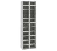 Armoire à chaussures gris béton 54x34x183 cm bois d ingénierie Gris béton G