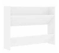 vidaXL Armoire à Chaussures Murale Etagère à Chaussures Organisateur Range-Chaussures Salon Entrée Intérieur Blanc 80x18x60 cm Aggloméré