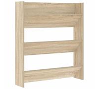 vidaXL Armoire à Chaussures Murale 80x18x90 cm Chêne Sonoma
