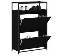 vidaXL Armoire à chaussures noir