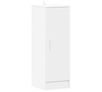 vidaXL Armoire à Chaussures Organisateur Range-Chaussures Etagère Meuble Armoire de Rangement Entrée Intérieur Blanc 32x35x92 cm Aggloméré