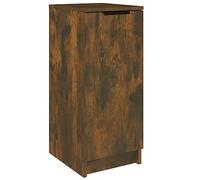 vidaXL Armoire à chaussures Meuble de rangement intérieur, bois d'ingénierie Chêne fumé 30x35x70 cm