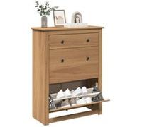 vidaXL Armoire à chaussures PANAMA 80x35x105 cm bois de pin massif 4016392