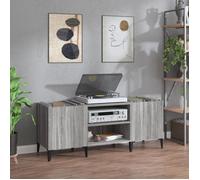 vidaXL Armoire à Disques, Armoire Latérale avec Rangement, Meuble pour Tourne-Disque, Buffet de Salon, Industriel, Sonoma 831939