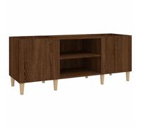 Armoire à Disques, Armoire Latérale avec Rangement, Meuble pour Tourne-Disque, Buffet de Salon, Moderne, Chêne Marron Bois d'Ingénierie