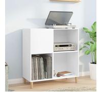 vidaXL Armoire à disques blanc 84,5x38x89 cm bois d'ingénierie 831989