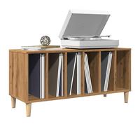 vidaXL Armoire à disques chêne artisanal 100x38x48cm bois d'ingénierie, armoire pour tourne-disques, armoire de rangement pour disques, buffet pour tourne-disques