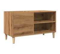 vidaXL Armoire à disques chêne Artisanal 84,5x38x48 cm Bois ingénierie, Armoire pour Tourne-disques, Armoire de Rangement pour disques, Buffet pour Tourne-disques