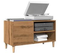 vidaXL Armoire à disques chêne Artisanal 84,5 x 38 x 48 cm Bois ingénierie pour tourne-disques