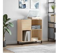 vidaXL Armoire à disques - Support de tourne-disque 84,5x38x89 cm Chêne Sonoma bois d'ingénierie