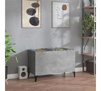 vidaXL Armoire à disques gris béton 74,5x38x48 cm bois d'ingénierie831969 Gris G