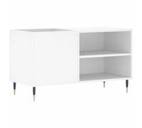 vidaXL Armoire à disques – Support tourne-disque moderne blanc, bois d'ingénierie 85x38x48 cm