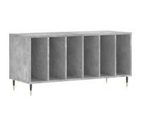 vidaXL Armoire à Disques, Support de Tourne-Disque, Armoire Latérale avec Rangement, Buffet de Salon, Moderne, Gris Béton Bois d'Ingénierie