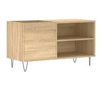 vidaXL Armoire à Disques, Support de Tourne-Disque, Armoire Latérale avec Rangement, Buffet de Salon, Moderne, Chêne Sonoma Bois d'Ingénierie