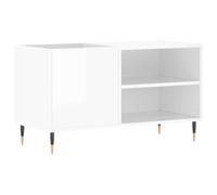 Armoire à disques blanc brillant 85x38x48 cm bois d ingénierie Blanc G