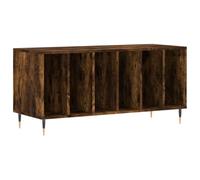 vidaXL Armoire à Disques, Support de Tourne-Disque, Armoire Latérale avec Rangement, Buffet de Salon, Moderne, Chêne Fumé Bois d'Ingénierie