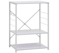 vidaXL Armoire à four à micro-ondes Blanc 60x39,6x79,5 cm