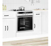 vidaXL Armoire à Four Kalmar Blanc Brillant Bois d'ingénierie, unité de Four, Armoire de Four de Cuisine, unité de Base de Four