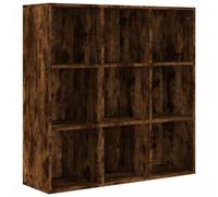 vidaXL Armoire à Livres, Étagère à Livres avec Rangement, Meuble à Livres, Bibliothèque de Salon Salle de Séjour, Chêne Fumé Bois d'Ingénierie