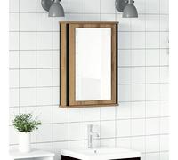 vidaXL Armoire à miroir de salle de bain chêne artisanal 42x12x60 cm