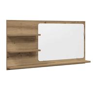 vidaXL Armoire à miroir de salle de bain Chêne artisanal 90x11x45 cm avec étagère