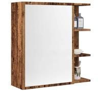vidaXL Armoire de salle de bain à miroir Vieux bois 62,5x20,5x64 cm