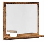 vidaXL Armoire à miroir de salle de bain Vieux bois