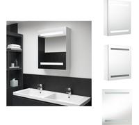 vidaXL Armoire à miroir LED 50x13,5x60 cm - lavabos de salle de bains