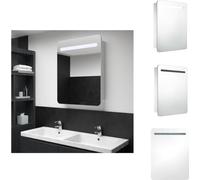 vidaXL Armoire à miroir LED 60x11x80 cm - lavabos de salle de bains