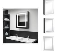 vidaXL Armoire à miroir LED pour salle de bain 50x13x70 cm - lavabos de salle de bain