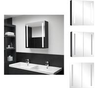 vidaXL Armoire à miroir LED pour salle de bain 62x14x60 cm - lavabos de salle de bain