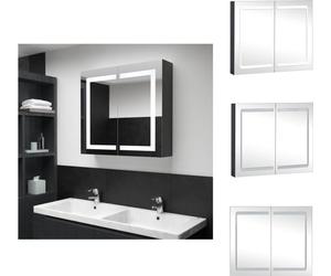 vidaXL Armoire à miroir LED pour salle de bain 80x12,2x68 cm - lavabos de salle de bain