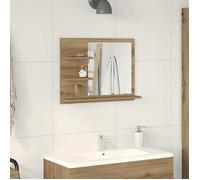 vidaXL Armoire à miroir salle de bain chêne artisanal 60x10,5x45 cm 856256