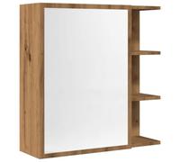 vidaXL Armoire de salle de bain à miroir Chêne artisanal 62,5x20,5x64 cm