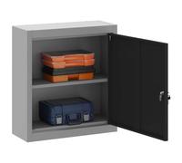 vidaXL Armoire à outils avec étagère noir et gris 50 x 20 x 55 cm